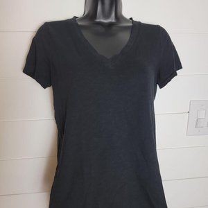 Madewell  Black Tshirt V-neck Size Xs